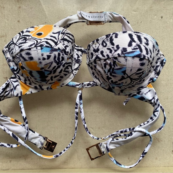 Kopper&Zink bra top with stripe size M (fit 34B) - Picture 1 of 5